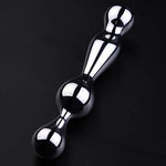 Adult Flirting Props, Metal Rolling Ball Anal Plug, Vestibular Masturbation, Stainless Steel Pulling Ball Anal Plug