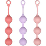 3Pcs Silicone Bead Anal Plug Set For Men And Women Masturbation Massage Stick With Pull Ring Sex Toy