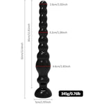 12.6 Inch Long Anal Beads Vaginal G-Spot Deep Stimulation Dildo Anus P-Spot Sensitive Zone Masturbation Massage Butt Plug With Strong Suction Cup For Men Women Male Female Couple Anus Bead Sex Toys