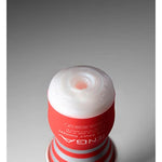 TENGA TOC-203S Gentle Rolling Head Pre-Lubricated Male Masturbator Vacuum Cup with Powerful Suction White