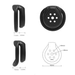 Male Chastity Device With 4 Rings Cock Cage, Lightweight Chastity Cage Body-Stainless Steel Penis Cage For Men Invisible Lock Adult Abstinence Penis Bondage Adult Sex Toy (Flat Ring,Black 0)