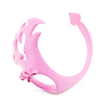 Chastity Cage With Anti-Shedding Fancy Pants, Hollow Chastity Cage With 4 Carabiners, Large Vent Design, Adult Sex Toys For Male Sissy Wear And Bondage (Pink-Small-Lid)