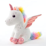 8" Unicorn Stuffed Animal - Cute Plush Toy Gift For 3-8 Years Old Girls, Soft Birthday Present For Baby, Toddler, Kids, Decor (White)