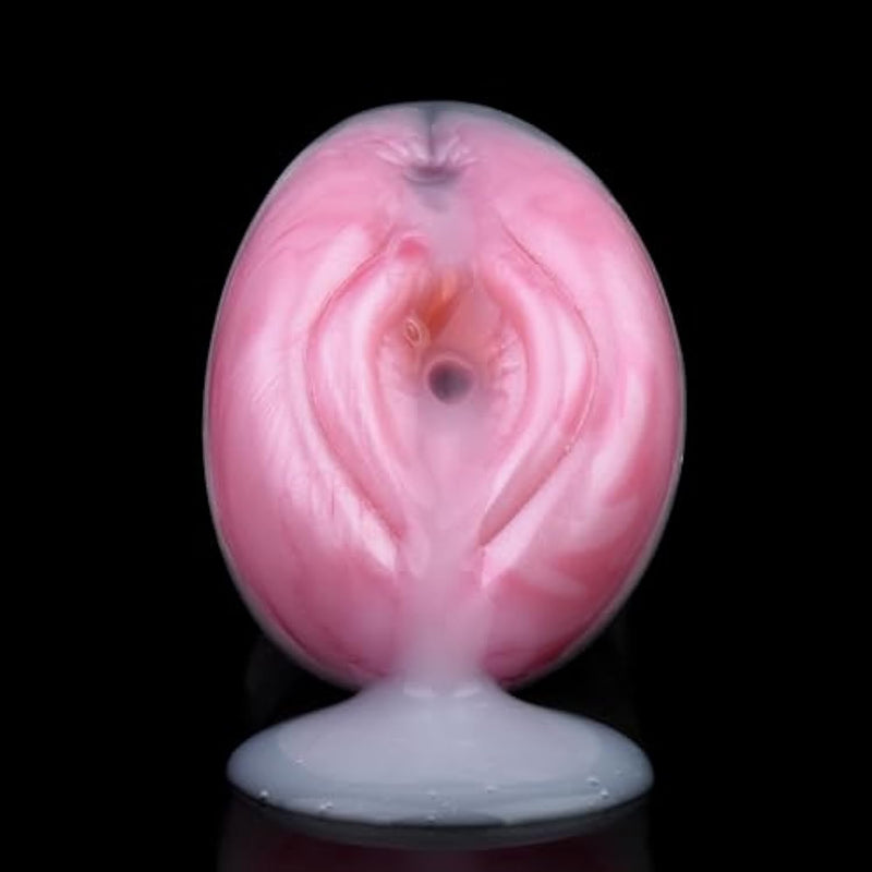 6.49" Dolphins Male Masturbators Realistic W-Shaped Pocket Pussy Silicone Men Halobios Masturbator Toy, Silicone Male Masturbation Sleeve Soft Men Masturbator Sucking Toy