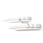Bdsm White Bondage Handcuffs Adjustable Soft Leather White Erotic Handcuffs With Carabiner Bed Bondage Restraints Sex Toy For Women Men Couples