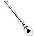 Dual-Head Dildo G-Spot & Clitoral Stimulator | Metal Pleasure Wand For Anal Massage & Sensual Play | Anal Sex Toys For Couples & Solo Use (Pd-155)