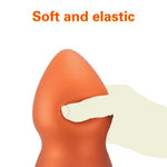 Ultra Soft Anal Butt Plug Dildo G-Spot Masturbators Adult Sex Toys with Bottom Suction Cup, Huge Silicone Anal Beads Butt Plug Anus Dilator for Beginner and Advanced Players (S)