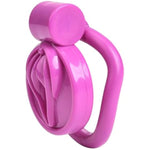 Sissy Chastity Cage Lock 4 Rings Vagina Penis Cage Sissy Sex Toys Breathable Resin Cock Cage For Sissy Men Purple