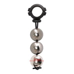 Metal Ball Cock Ring Adjustable Penis Stretcher Scrotal Pendant Weight Bearing Ring Male Penis Extender Chastity Device Sex Toys For Men (25Mm,Three Balls)