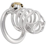 Men'S Chastity Cage Devices Stainless Steel Male Abstinence Chastity Cock Cage Virginity Lock J1145 45Mm