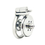 Flat Chastity Cage With Funnel Urinal Tray, Breathable Chastity Lock Sex Toys With Two Uses Cock Cages Adult Sm Fetish Bondage Trainer (B399-40Mm)