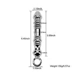 Anal Butt Plug Metal Anal Beads Dildo Prostate Massage Anal Vaginal Dilator BDSM Sex Toys for Men Women Couple (Large(6.45 inch))