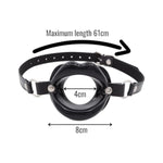 1Pcs Silicone Lips Mouth Gag For Adult Play,Open Mouth Gag For Woman,Slave Restraints Ballgag,Bedroom Bdsm Toys Ball Gag O Ring For Extreme Love,Sm Sex Toys For Couples Flirt Fetish (Black)