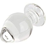 Extra Large Glass Butt Plug 2.3 X 4.13 Inch G-Spot Crystal Anal Plug Bum Plug Heavy Duty Weight Anal Trainer Pleasure Sex Toy