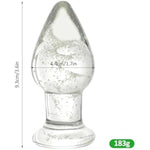 Large Anal Plug Glass Dildo,Glow In The Dark Dildo,Butt Plug Adult Sex Toy & Games Sex Toys For Women Men
