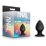 Anal Adventures Platinum Ultrasilk Silicone Stout Butt Plug - 3 Inch Medium Smooth Satin Compact Anal Trainer Prostate Massager With Suction Cup - Adult Toy For Couples & Beginners