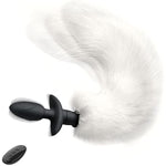 Vibrating Anal Foxtail Plug Remote Control Vibrator Butt Plug G-Spot Stimulator Anal Sex Toy For Cosplay Sm Games