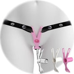 Chastity Cage Device With Chastity Cage Strap, Male Inverted Negative Chastity Cage, Sm Inverted Chastity Clip Penis Clip, Sissy Negative Lock Sex Toys, Flat Penis Cage Sex Toys-A206 (Clear, Short)