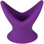 Silicone Anal Butt Plugs:Hollow Tunnel Anal Plug Anal Trainer Purple Anal Training Anal Sex Toys For Men Women Couples Soft Anus Dilator Anal Sex Trainer V-Shape Bdsm Toys Anal Toys (L)