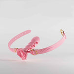 Silicone Anal Plug Mouth Gag Flower Shape Sex Gag Ball Adustable Mouth Gag For Sm Adult Sex Toys Bondage Gear & Accessories For Women Couples Pink