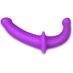 Dual Ended Strap-On Realistic Dildo G-Spot Anal Butt Plug Sex Toys For Couple, Silicone Material