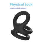 3PCS Cock Ring Set Erection Soft Stretchy Penis Rings Silicone Sex Toys for Men, Triple Lock Delay Erection Longer Harder Stronger Adult Tools?S+M+L?