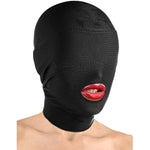 Disguise Open Mouth Hood With Padded Blindfold, Black, 1 Count