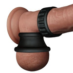 Twin Penis Ring Sleeve Cock Ball Ring Set Extender Enlarger Stretcher, Adjustable Silicone Cockring Dick And Ball Stretcher For Men Erection Anillos Para Pene