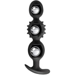 Steel Ball Butt Plugs Anal Adult Sex Toys With Massage Particles And Built-In Ball Massage, Silicone Anal Plugs Prostate G-Spot Vaginal Sm Alternative Anal Toys Erotic Products For Men Women (L)