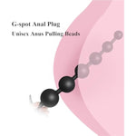Anal Plug Silicone Butt Plug With Pull Beads Adult Sex Toys With Couples Gradual Enlargement Of Anal Plugs Anchor Shaped Tail For Easy Donning And Doffing (Five Beads)