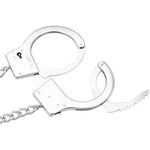 Handcuff Anal Plug Butt Bondage Metal Restraint Fetish Sm Bdsm Adult Sex Toy Long Chains Stainless Steel For Couples And Lover