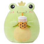 Large Frog Plush Pillow Stuffed Animal Toy,Big Size Cute Soft Toys 13" Fat Kawaii Hugging Pillows Cuddle Huggable Plushie,Gift For Kids