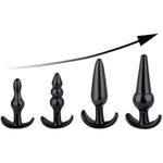 Anal Plug Set 4 Pcs Training Kit Butt Plug Anus Stimulation Sex Toys For Men Women(Lube Included)