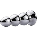 Stainless Steel Anal Beads Butt Plug With Big Balls And Purple Jewelry Prostate Massage Trainer Anal Dilator For Couple And Lovers