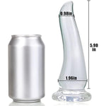 Transparent Anal Plug For Male Female: Anal Prostate Massager Vaginal G-Spot Stimulate Sex Toy With Powerful Suction Cup For Beginner Advanced (M)