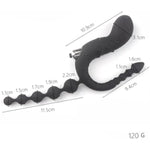 3 In 1 Vibrating Anal Beads Butt Plugs Silicone Anal Plug Anal Strong Anal Sex Toy Anal Beads Plug For Men Women And Couples Sex Toys