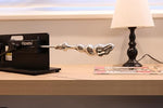 8.23”G-Spot Dildo, Curved Stainless Steel Prostate Massager with KlicLok System, Smooth Anal Wand, High-end Series