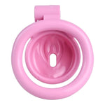 Male Chastity Device Small Chastity Cage Mini Resin Penis Cage Sex Toys For Men With 4 Different Size Rings And Invisible Lock Adult Sex Toys For Male Couples
