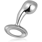 Stainless Steel Anal Plug Anus Stretcher Butt Plug With Ring Handle Prostate Massager G-Spot Stimulation Adult Sex Toys For Men Women Couple Beginner (S)