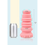 Macaron Tower Anal Plug, G-Spot Anal Plug Liquid Silicone Butt Plug Anal Sex Toys With Strong Suction Base Orgasm Masturbator For Men Women Couples (Coral Pink) (L)