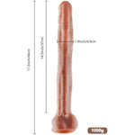 Silicone Anal Bead With 10 Balls + 17.3 Inch Super Long Dildo