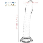 Silicone Anal Plug Dildo Butt Plug With Strong Suction Cup,Anus Dilator Masturbator Adult Sex Toy For Hands-Free Play Anal Plug Prostate Massage Lifelike Adult Sex Toy For Men Women(Transparent)