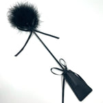 SM Sex Feather Tickler Teaser Leather Spanking Paddle 2 in 1 Adult Flirting Sex Whip Bondage BDSM Paddle Spanking Toy