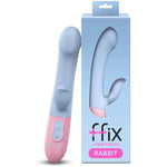 Battery Powered G-Spot Rabbit Vibrator Clitoris Stimulator - Silicone Vaginal Anal Dildo Massager For Women Maturbation, Powerful Waterproof Adult Sex Toys For Couples (Blue, Silicone)