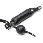 Bdsm Open Mouth Gag Sponge Plug Ball Gag Adjustable Faux Leather Fetish Open Mouth Ball Gag Sex Toy For Women Men Adults Couples Sm Sex Bondage Bed Restraints Role Play Sex Game