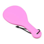 Veneun Round Sexual Spanking Paddle For Bdsm, Pink Faux Leather Sex Paddles For Adult Spanking Set