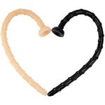 18.5Inch Long Anal Butt Plug, Flexible Long Anal Dildo Anus Massage Stimulation Anal Sex Toy With Strong Suction Cup For Men Women Couple (Black)