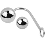 Anal Hook Single Ball Rope Hook With 2 Replaceable Balls Butt Plug Prostate Massage G-Spot Ring Bondage Fetish Toy For Unisex Adult