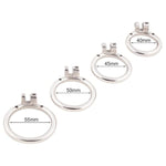 Male'S Flat Closed Base Ring For Stainless Steel Chasity Cages Device Virginity Lock Jh045 45Mm