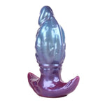 Alien Anal Plug With Anchor Base, Soft Silicone Penis Head Butt Plug, Waterproof Vibrant Colors Adult Sex Toys For Men And Women Perfect For Anal Play (Medium)